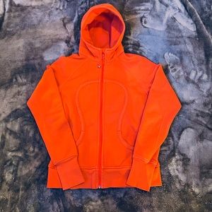 Lululemon orange scuba hoodie! Size 10.